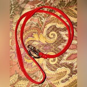 Vera Bradley Solid Red Lanyard, Key Holder